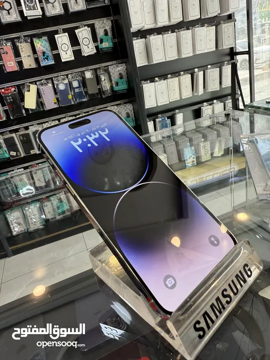 iPhone 14 Pro Max 128GB 94% مدخل خط  متوفر 3 الوان  تب نضافة مش مفتوح ولا مغير فيه اي اشي