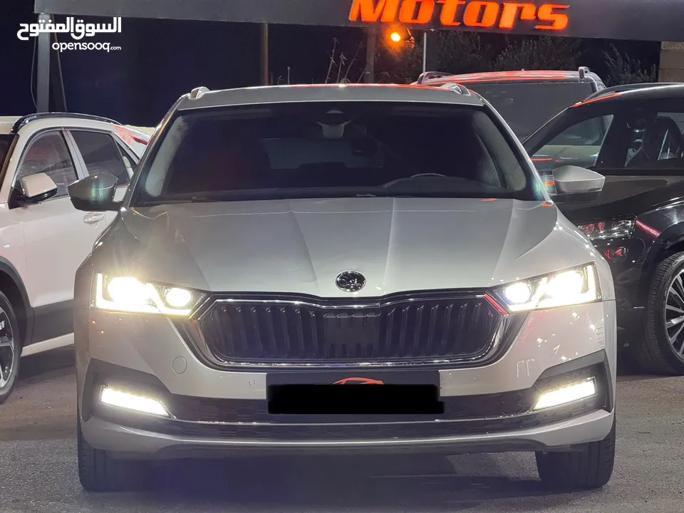 سكودا اوكتافيا ستيشن A8 2021 عداد قليل و فحص نخب ، بحالة الوكالة ، إضافات كاملة