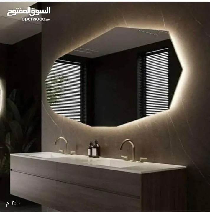 12 دينار مرايا مغاسل مضيئه  عرض حتى نفاذ الكمية  موقعنا عمان القويسمة