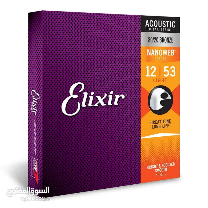 ،اوتار جيتار اكوستيك Elixir Strings