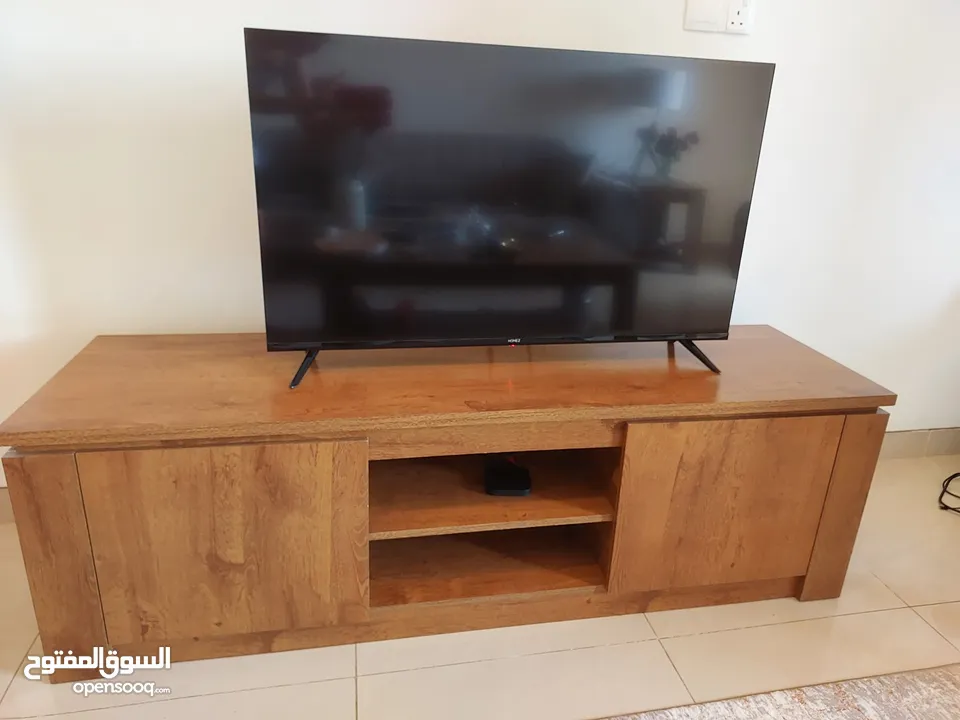 TV table with  two drawers