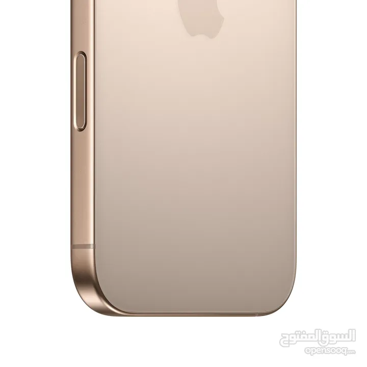 iPhone 16 Pro Max  آيفون 16 برو ماكس   تيتانيوم صحراوي  جديد  مقاومة الطرطشة والماء والغبار