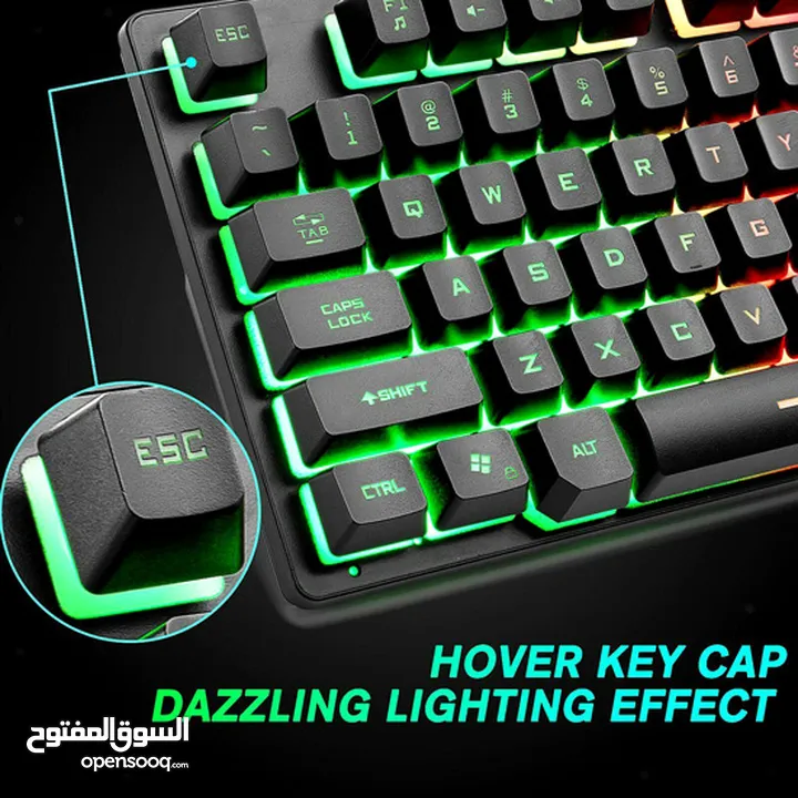ZIYOULANG K2 RGB TKL MECHANICAL GAMING KEYBOARD BLUE SWITCH - BLACK