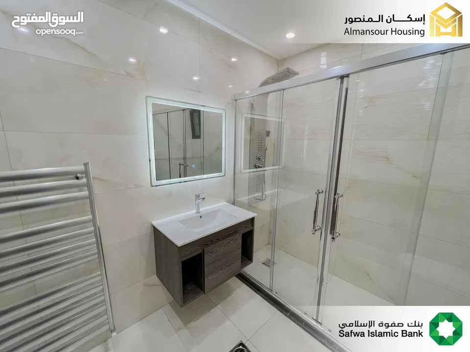 شقة شبه ارضي 235م2 للبيع في منطقة حي المخيل / مشروع النخيل 27 ( إسكان المنصور )