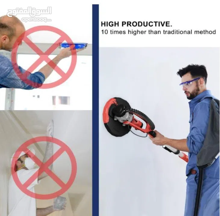 العنوان: اجعل جدرانك ناعمة كالحرير بجهد أقل ووقت أسرع! وصلت الآن ماكينة حف الجدران الاحترافية