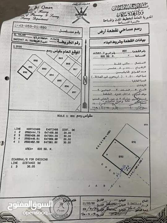 ارض للبيع في العامرات (مدينة النهضة)