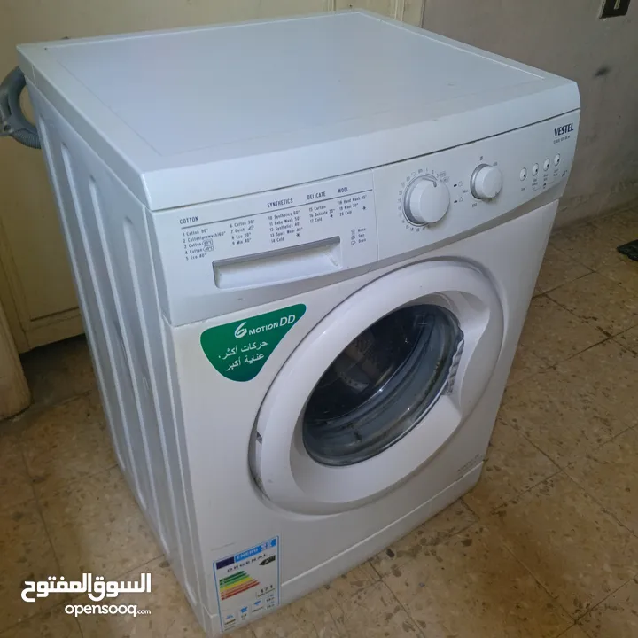 غسالة فيستيل 7 كيلو الف دورة بحالة ممتازة شغالة مية بالمية