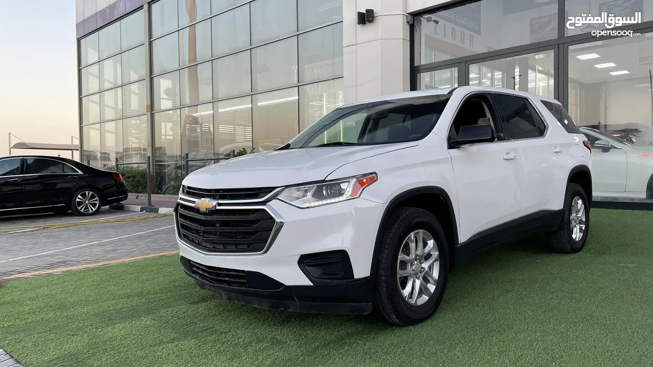 شيفروليه ترافرس ال تي 2019 لون ابيض للبيع 2019 Chevrolet Traverse LT White Color for Sale