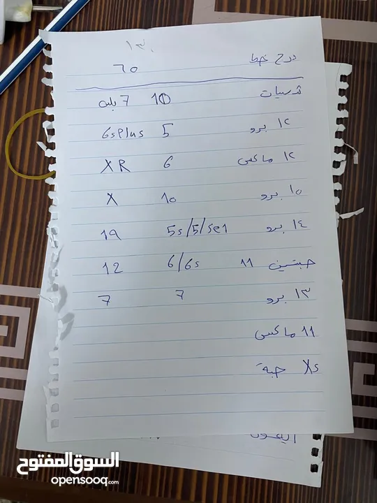 عده محل للبيع قطع غيار ايفون اصلي فكك بسعر حرق