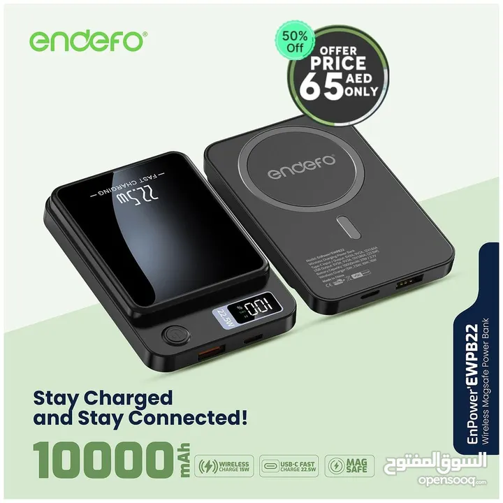 Endefo 22.3w 10000mah Super Fast Power Bank.