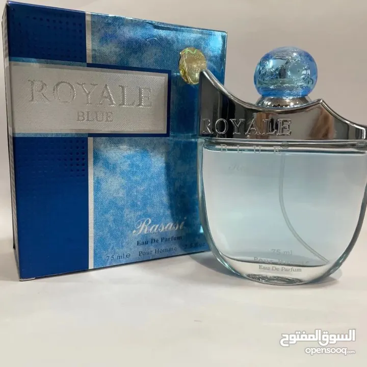 عطر "رويال بلو رجالي   توقيع بيرافقك وين ما مشيت. لما تستخدمو، إنت كأنك بتعلن للعالم من غير ما ت