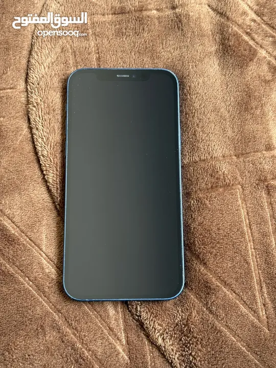 iPhone 12 Blue  نظيف من غير خدوش  غير مفتوح مع الكرتونة الاصلية