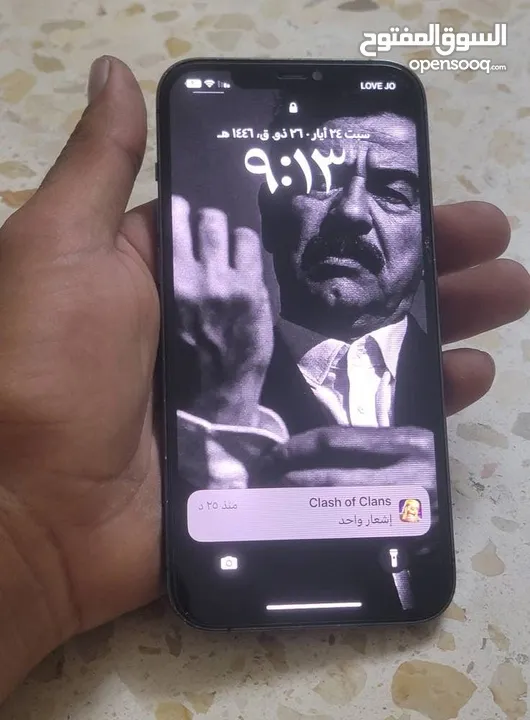 فيس ايدي موقف 256 GB تلفون ايفون 12 bro max