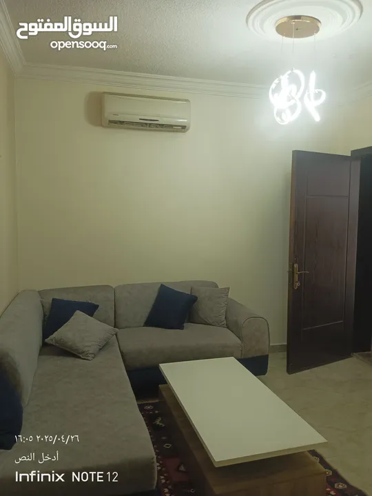 استديو مفروش سوبر ديلوكس في شارع المدينه المنوره للايجار 240دينار شهري