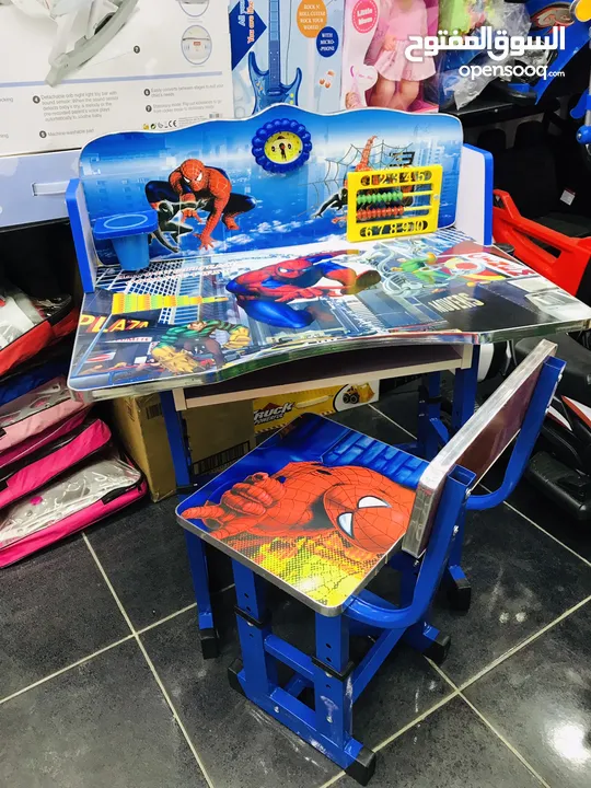 السعر 23 شامل التوصيل داخل عمان عرض خاص على مكتب الدراسة للاطفال مع مقعد فقط من island toys