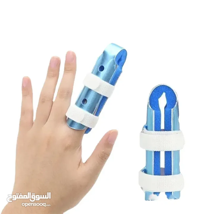 جبيرة الإصبع المصنوعة من الألومنيوم  دعامة دعم الإصبع المعدنية جبيره اصبع دعامه اصابع 3 قطع