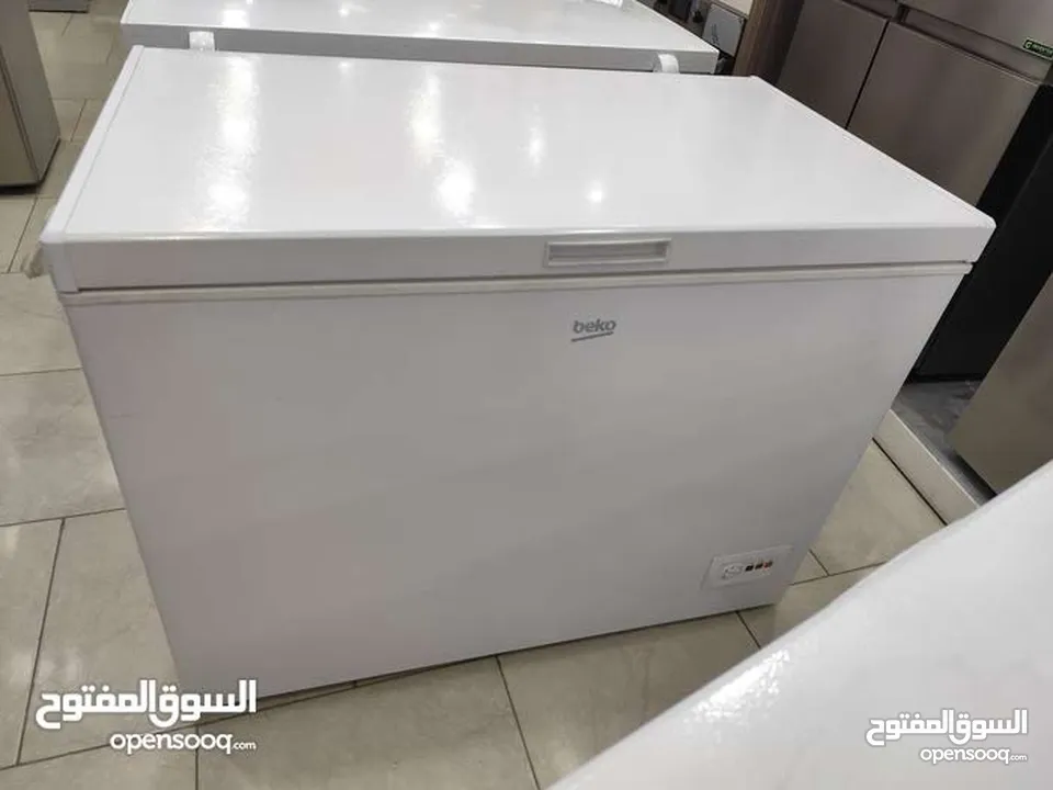 فريزر عامودي و بطح 200لتر A+ لون سلفر وأبيض شامل توصيل مجانا بأقل سعر بالمملكه