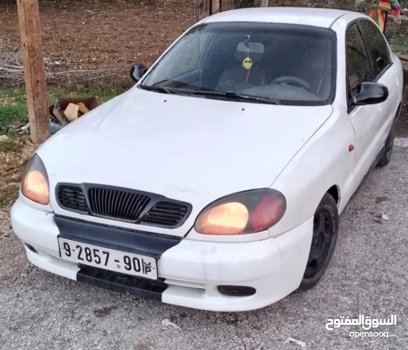 الحبة النظيفة ،دايو لانوس أوتوماتيك أصل برايفت (خصوصي) بنزين 1500 قطارة مىديل 2002