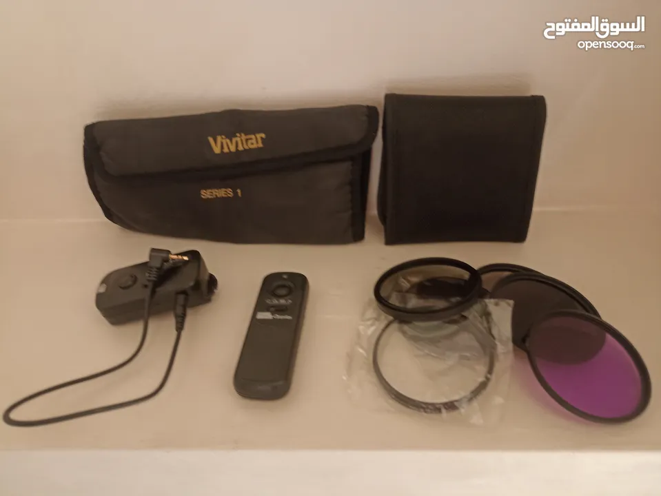 Canon 70D - بحالة ممتاز مع مجموعة فلاتر و ريموت و شنطة