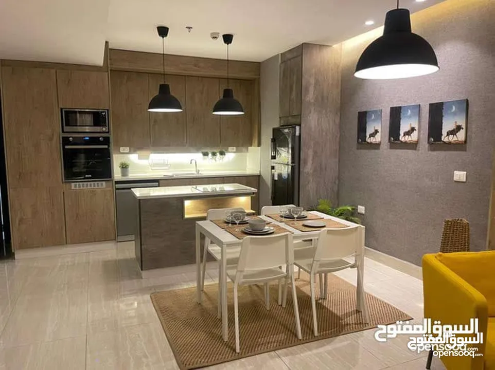 شقة مفروشة بتصميم عصري أرقى مناطق عبدون اعلان رقم (O410)