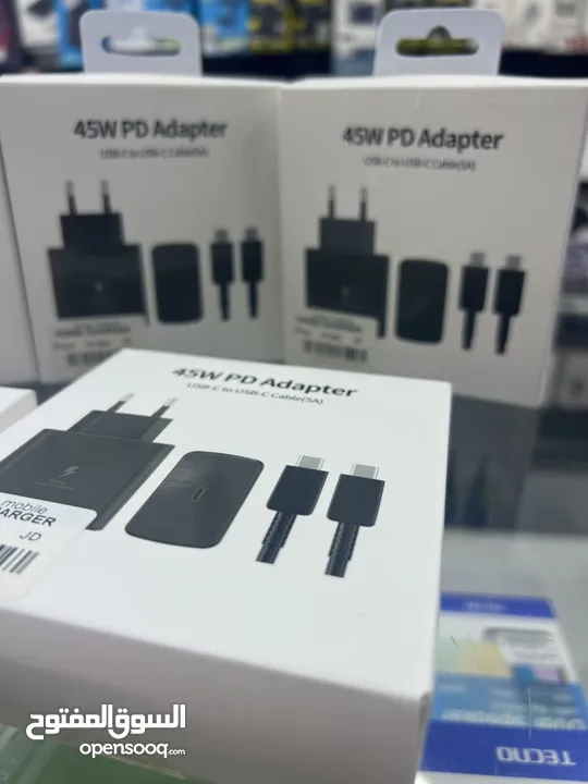 شاحن سامسونج كوبي ون 45w  Home charger Samsung PD 45w  Type-c To Type-c