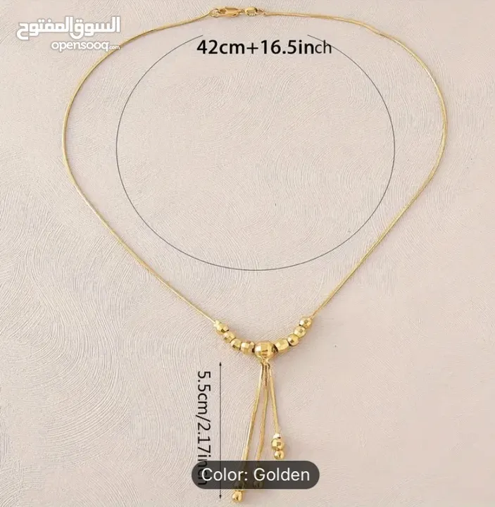 طوق مطلي ذهب عيار 24 موديل عربي راقي جدا