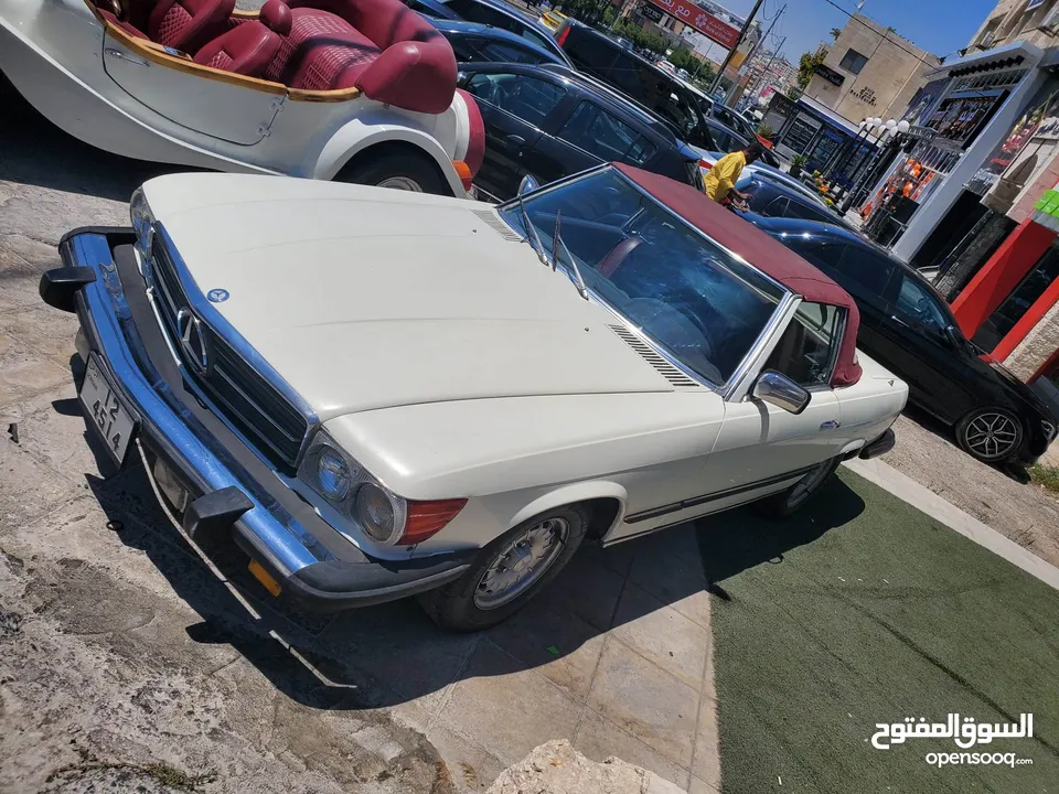 سيارات اعراس . مكتب سيارات اعراس مرسيدس SL380 كلاسيك للايجار اعراس تصوير vintage classic old cars