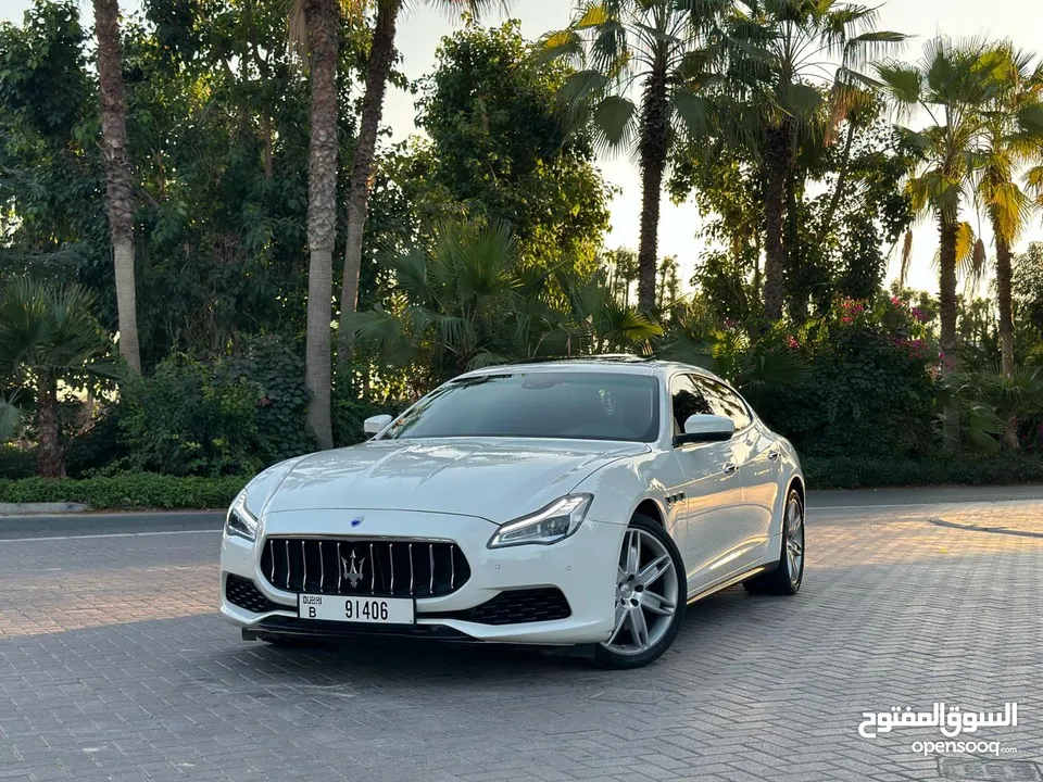 Maserati Quattroporte S 2018 White  3.0L V6 Engine  Perfect Condition