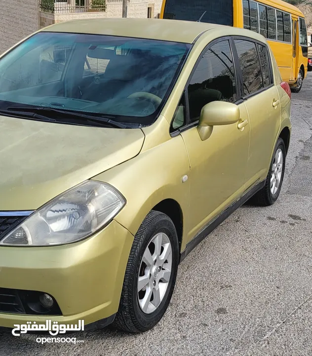 نيسان تيدا NISSAN TIIDA موديل 2008 متور 1800cc راكب جديد  جير عادي