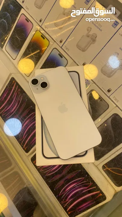 IPHONE 15PLUS 128GB  تب نضافه كامل أغراضه