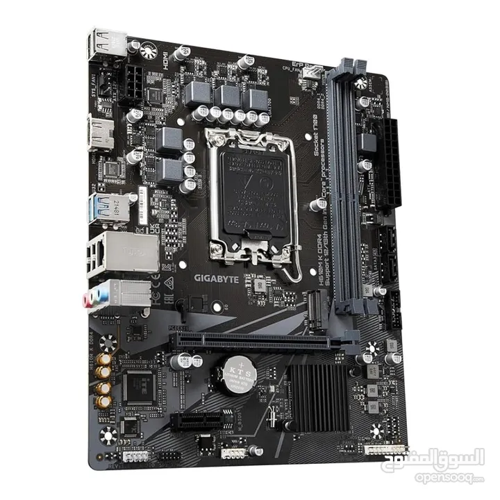 مذربورد جيجابايت لمعالجات انتل جيل 12 + 13 + 14 - GIGABYTE UD H610M-K/DDR4 LGA 1700 MOTHERBOARD