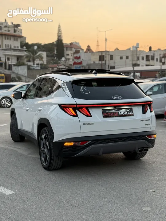 هونداي توسان ترخيص 2022 محرك 1600 هايبرد plug in/يقطع على الشحنه 65 كيلو متر 271 حصان