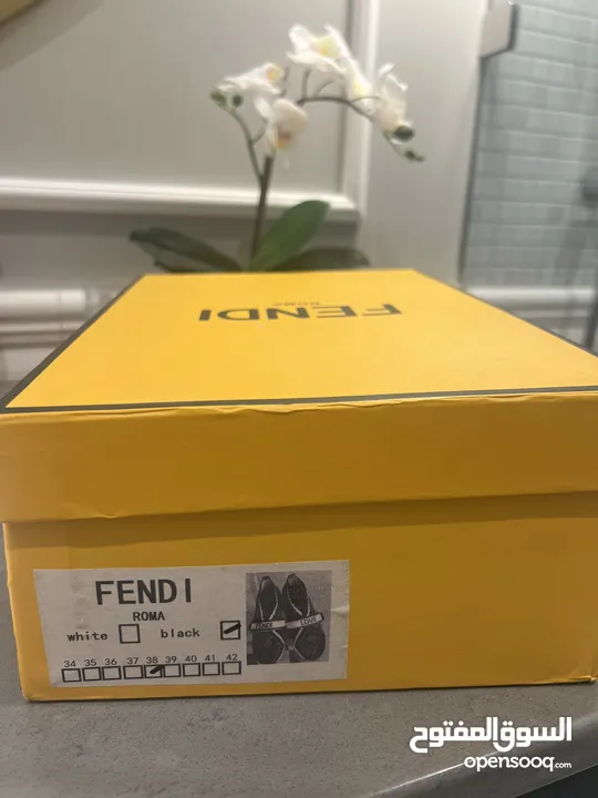 Fendi Mesh Zucca Logo Sneakers Black Brown