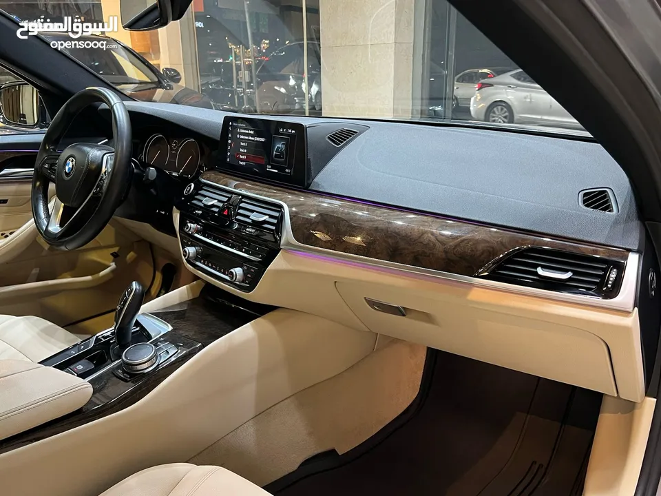 BMW 530i 2017 وارد شركه ابو خضر مالك اول فحص كامل بحاله الوكاله