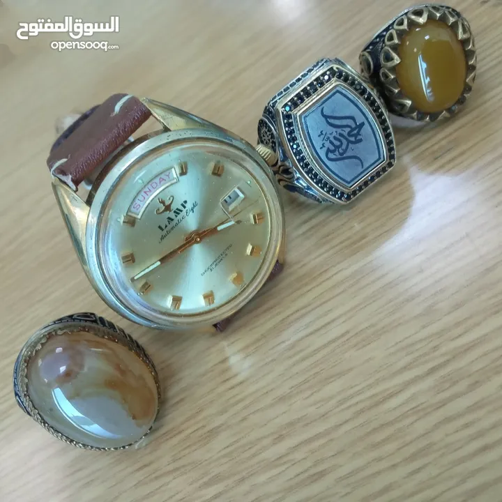خواتم فضه ستاتي مطعمه بالاحجار