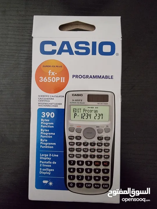 آلة حاسبة علمية متقدمة Casio FX-3650p II لم تستخدم