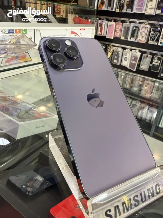 iPhone 14 Pro Max 128GB 94% مدخل خط  متوفر 3 الوان  تب نضافة مش مفتوح ولا مغير فيه اي اشي