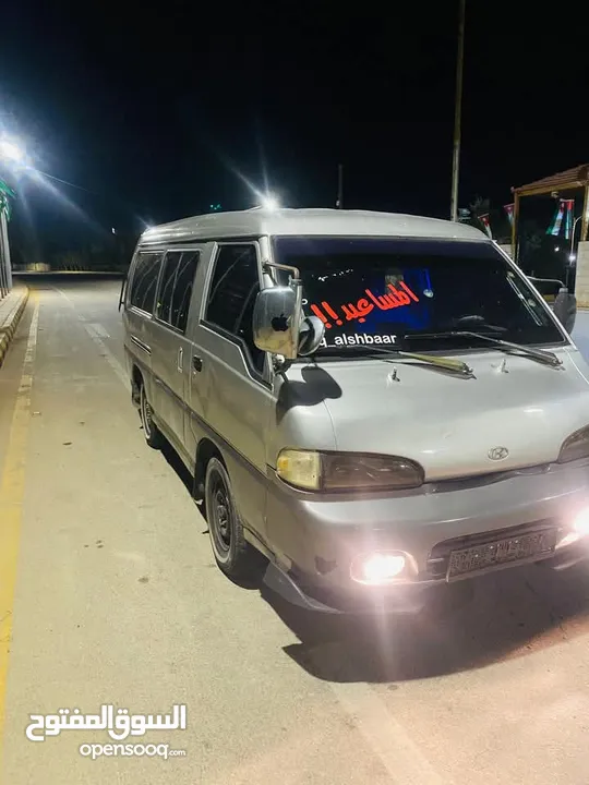 باص h100 موديل 2001  متور 27 بي بي   بككس ريسنج   قير عريض   باص عادي مو لمتد   مرخص لغايت 2025/10/1