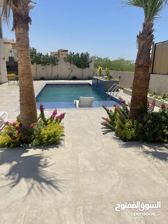 فيلا من 3 طوابق منفصلين تشطيبات فاخره وإطلاله رائعه على البحر الميت  Splendid villa with pool