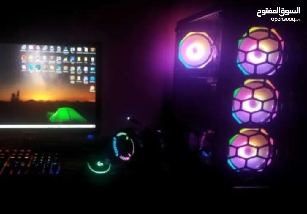 كمبيوتر جيمنج يشغل اغلب الألعاب بجودة عالية وباقي الألعاب بجودة متوسطة