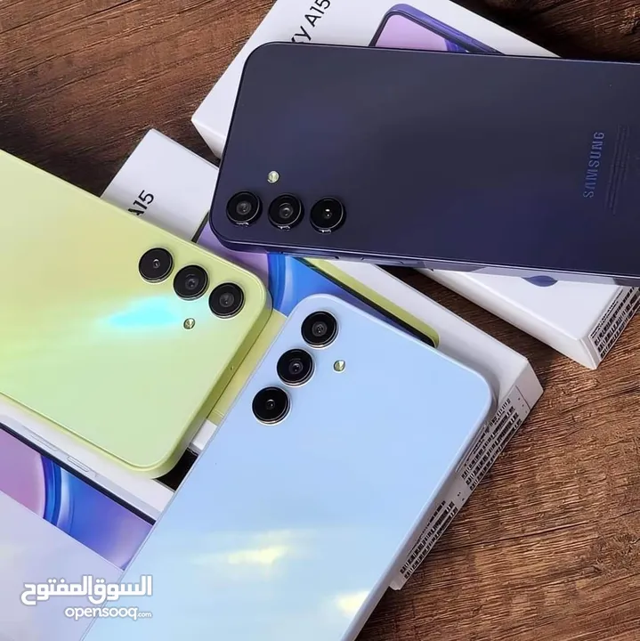 اخو الجديد مشغل ايام بالكرتونة Samsung A15 رام 16 جيجا  256 متوفر توصيل هدية كفر ولزقة وشاحن الاصل