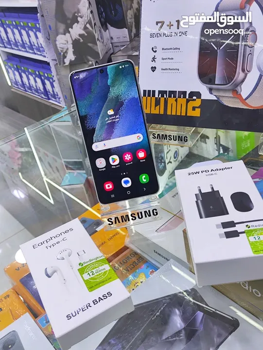 مستعمل اخو الجديد Samsung S21 FE 5g رام 16 جيجا 256 أغراضة والكرتونه الأصلية متوفر توصيل