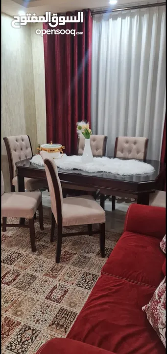 طقم كنب 7مقاعد بحاله الوكاله طقم سفره فخم 6كراسي مطعم زان