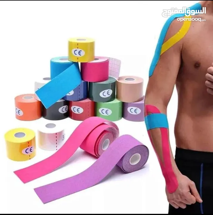 الشرائط اللاصقة*Kinesio Tape*الفوائد والعرض داخل الشرح