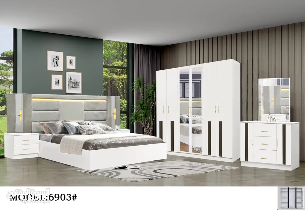 BEDROOM SET CHINA ALL DESIGH AVAILABLE  7 PCS with mattress