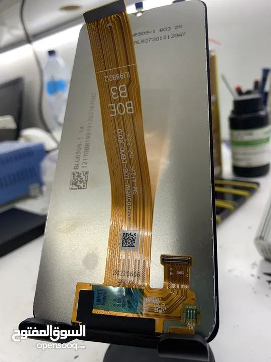 A12 شاشه سامسونج أصلية من شركة سامسونج مع فريم .  SAMSUNG A12 LCD ORIGINAL