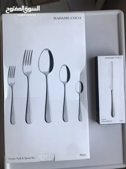 طقم ملاعق وشوك وسكاكين موديل كراون  Crown Fork,Spoon  & Knife set