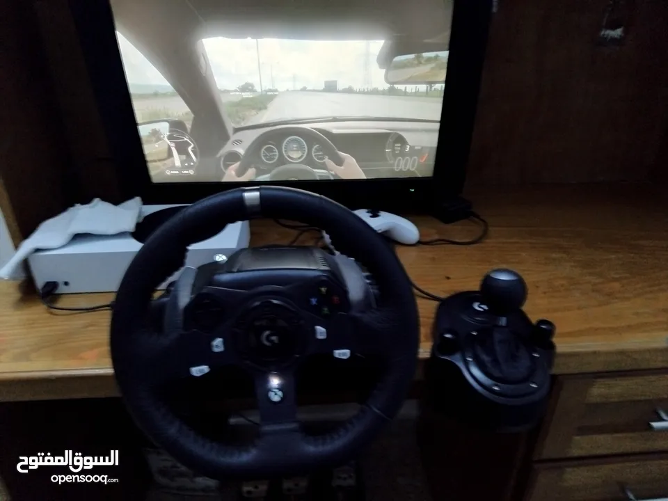 ستيرنغ Logitech g920  أحدث اصدار للبيع  مدة الاستعمال شهر واحد  الستيرنغ مع جير