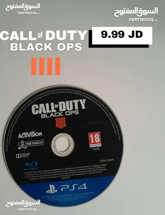 سي دي ( cd ) للعبة call of duty black ops 4