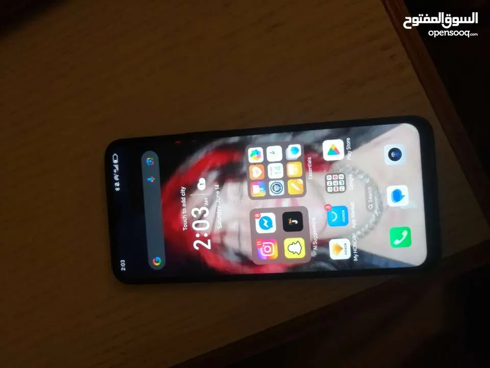 نوع التلفون هونور x6b لونو اسود استخدام اكمن شهر للبيع